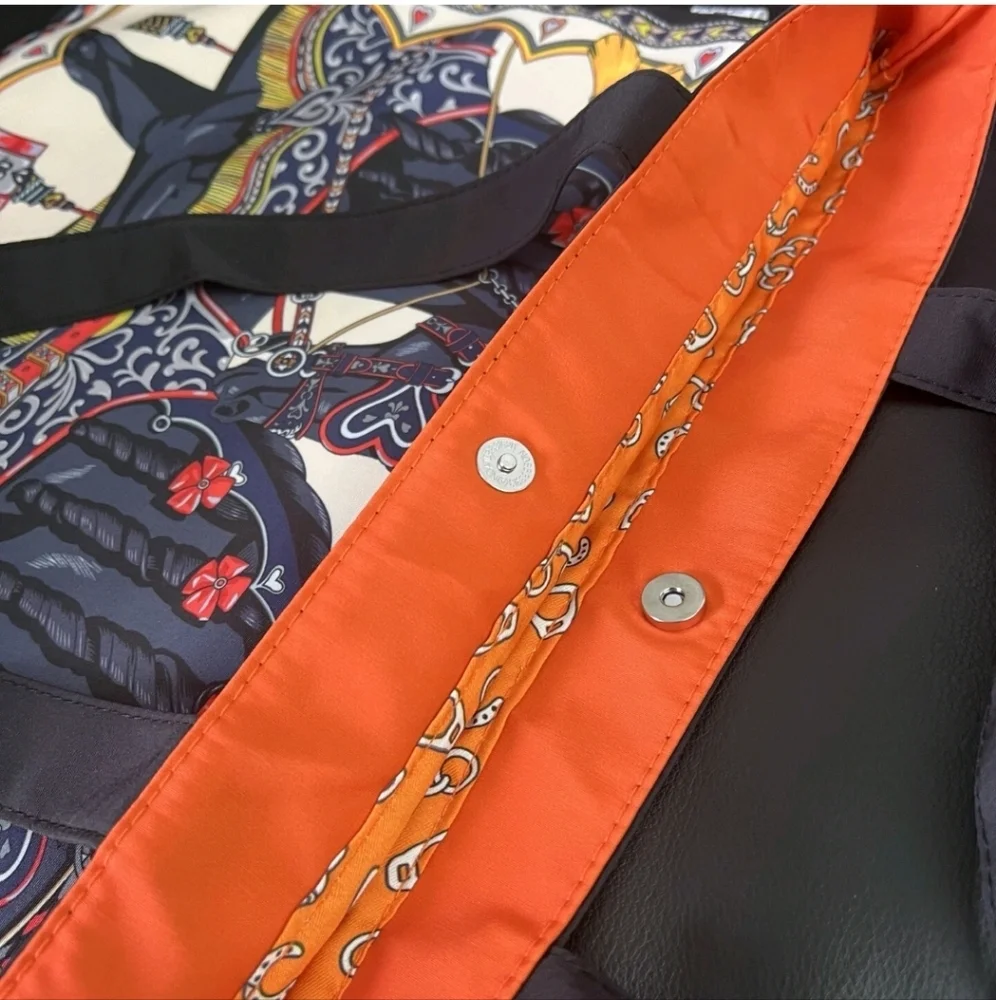 Hermès Multicolor Equestrian Design Tote, Birthday Gift, New! - Picture 6 of 8